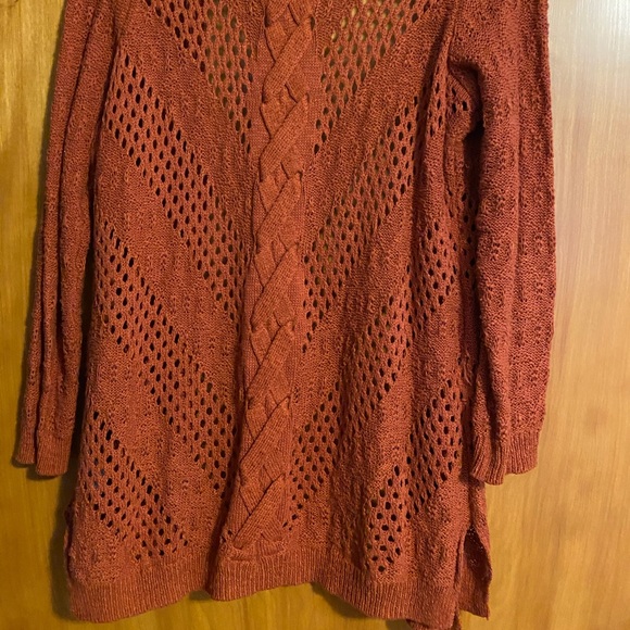 Rust Orange Cardigan - Picture 3 of 3